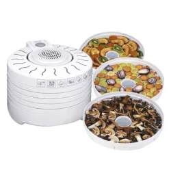 Torkugnar-El-elektrisk torkare, 5 uttöjbara plattor på 28 cm MPM MSG-01 250W Vit 07119