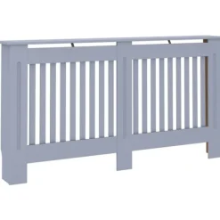 vidaXL Värmeelement-Elementskydd antracit 152x19x81,5 cm MDF