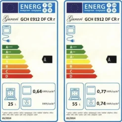 Spisar-Elspis elektrisk - GURARI - GCH E 912 DF Cr r - Keramisk 90 cm - Dubbel ugn - Grädde