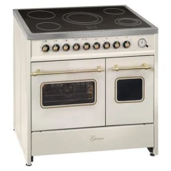 Spisar-Elspis elektrisk - GURARI - GCH E 912 DF Cr r - Keramisk 90 cm - Dubbel ugn - Grädde