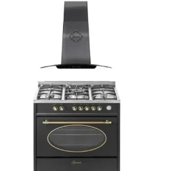 Spisar-Elspis elektrisk spis - GURARI - GCH E 914 BL - 90 cm - 121L - 5 högkvalitativa brännare