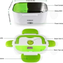 Matuppvärmare-Elvärme - CONFO® - Matlåda - Rostfritt stål - 1,1-1,2 liter - Dubbel användning