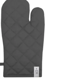 Grytlappar & Grillvantar-EM Köksugnshandske Mörkgrå 16x32 cm 1 Styck