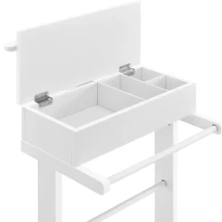 [en.casa] Kläd- & Garderobsförvaring-® Klädbetjänt-43,5x34,5x110cm-furu-vit