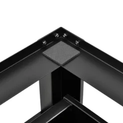 [en.casa] Tvättmaskiner-® Tvättmaskinstativ-Förhöjningssockel-med utdragbar låda-63x54x31cm-stål-svart-max150kg