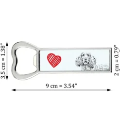 Drinkshakers & Drinkverktyg-Engelsk Cocker Spaniel - flasköppnare med en hund, personlig kylöppnare, unik present till en man från Art-Dog