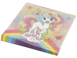 Pappersservetter-Enhörningsservetter - 33x33 cm, 12 st - Grafix