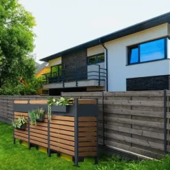 Viking Choice Tillbehör Till Avfallshantering-Enkelpanel Kliko-inhägnad - Stilfull, hållbar trädgårdslösning för avfallsbehållare