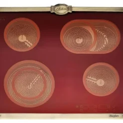 Ensemble four électrique - KAISER - EH 6355 RotEm - 8 funktioner - Glaskeramisk platta 60 cm - Bordeaux