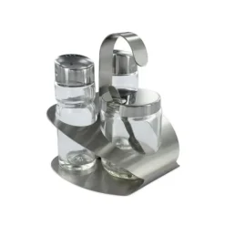 Salt- & Pepparströare-Ensemble för senap, salt och peppar Fackelmann ref. 46652