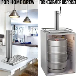 Ölkranar-entapps öltorn i rostfritt stål med droppbricka, kompletta tillbehör, enkel montering, applikation för flera scener