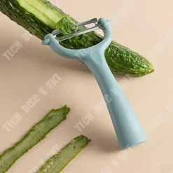 Matskalare & Urkärningsverktyg-Eplucher - TEKNIKRABATT - 2 delar - Rostfritt stål - Blå färg - Multifunktionell