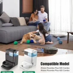 Dammsugartillbehör-Ersättningsdelar för iRobot Roomba Plus 405/505 Combo dammsugare - Håll din robotdammsugare i toppskick