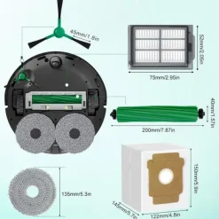 Dammsugartillbehör-Ersättningsdelar för iRobot Roomba Plus 405/505 Combo dammsugare - Håll din robotdammsugare i toppskick