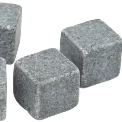 ESTINK Whiskey Stones Whisky Stones 2 cm Granit Whisky Ice Pie Stone Flanellpåse Presentset för Whisky Gin Wine