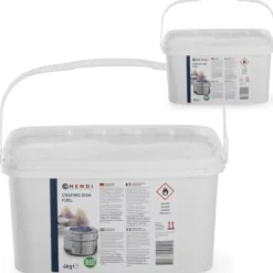Fondueset-Etanolpasta för storköksvärmare - set om 2 x 4 kg - Hendi 190029