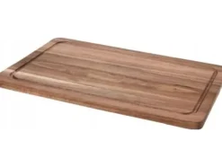 Excellent Houseware Skärbräda i trä action WOOD, 37 x 25 x 1,6 cm