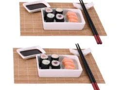 Tillbehör För Matservering-EXCELLENT SUSHI SERVERING HOUSWARE för 2 personer 12 artiklar