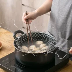 Expanderbar Frityrkorg i Rostfritt Stål - 23 cm