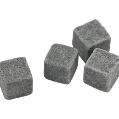 Fablcrew Set med 9 återanvändbara granitwhiskystenar Glaccedilons Täljstenskylare B762