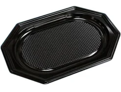 Fad 25x35 cm Lille Plast PET Sort Låg på 73701,10 ps x 10 stk/krt