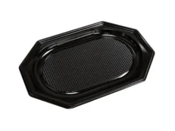 Fad 25x35 cm Lille Plast PET Sort Låg på 73701,10 ps x 10 stk/krt