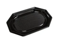 Fad 25x35 cm Lille Plast PET Sort Låg på 73701,10 ps x 10 stk/krt