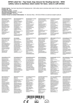 Ölkranar-Fatkoppling, Fatkopplingar, Keg koppling, Keg-förslutning KeyKeg