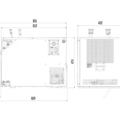Ölkranar-Fatölskylare, Ölkylare, Öltapp, Öldispenser Lindr AS-110 2/4/6 linje för val, kör svalare, våta kylare - under disk, Green Line, Kylslingor:4-radig