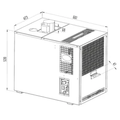 Ölkranar-Fatölskylare, Ölkylare, Öltapp, Öldispenser, Ölmaskin, Ölautomat Lindr AS-200, 8-line, flödeskylare, våtkylare - under disk, Green Line