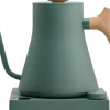 Vattenkokare-Fellow Stagg EKG PRO - vattenkokare - mattgrön med handtag i lönn