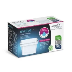 Vattenfilter-Filter för Kolfilterkanna - Aqua Optima - EPS319 - 3 Enheter - Plast - Vit