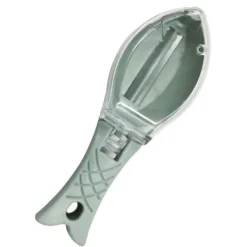 Matskalare & Urkärningsverktyg-Fish Sccaler Praktisk lättanvänd snabb fiskfjällborttagare Skalare skrapa verktyg med lock för hemköket