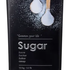 5five - svart "black edition" metallpulversockerlåda