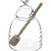 5five Glasburk för förvaring av honung, stor köksbehållare + specialsked - höjd 14 cm, SECRET de GOURMET
