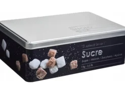 5five Sockerbehållare, 1 kg, metall, svart