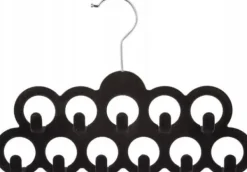 5five Velourhängare för halsdukar, bälten, 11 fack