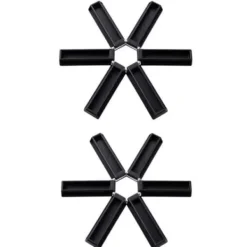 Grytlappar & Grillvantar-Flamskyddande grytmatta - Värmebeständig hopfällbar Hot Pad för kastruller och kastruller