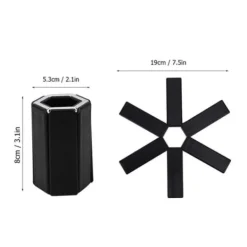 Grytlappar & Grillvantar-Flamskyddande grytmatta - Värmebeständig hopfällbar Hot Pad för kastruller och kastruller