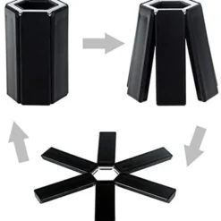 Grytlappar & Grillvantar-Flamskyddande grytmatta - Värmebeständig hopfällbar Hot Pad för kastruller och kastruller