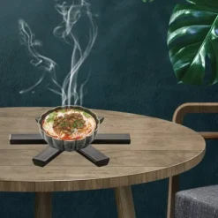 Grytlappar & Grillvantar-Flamskyddande grytmatta - Värmebeständig hopfällbar Hot Pad för kastruller och kastruller