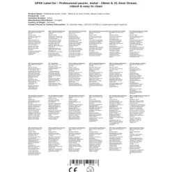 Flaskhällare av metall, Trådstorlek:31.5 mm