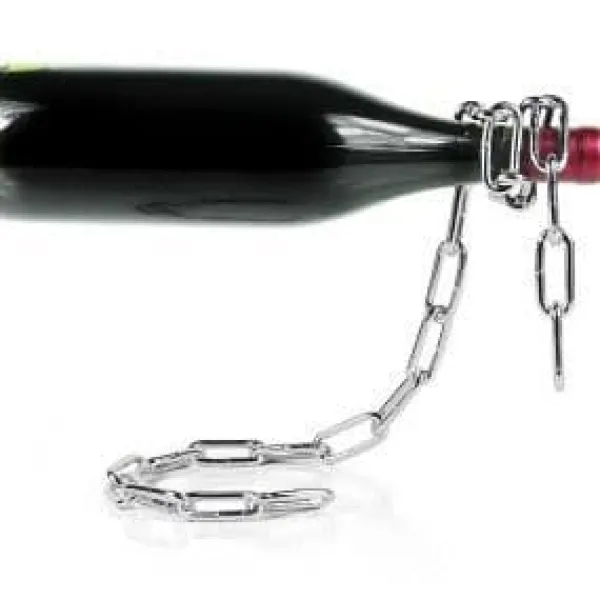 Flaskhållare Kedja - Tillbehör för vin - Järn belagt med nickel - 30x3cm