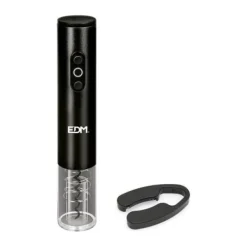 Flasköppnare - EDM - Elektrisk Öppnare - Svart - Ø4,5x25,2cm - 1 styck