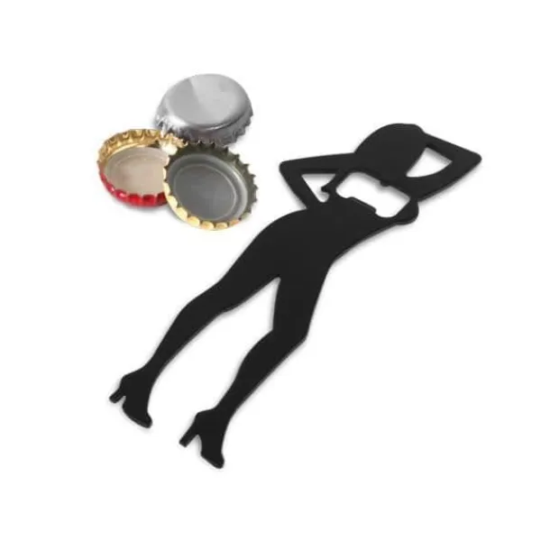 Drinkshakers & Drinkverktyg-Flasköppnare - Hem - Sexig Kvinna - Metall - Svart - 16 cm x 5,9 cm