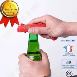 Drinkshakers & Drinkverktyg-Flasköppnare - TD® - Korkskruv - Snabb öppning - Röd färg - 1 styck