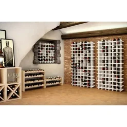 Vinflaskhållare-Flaskställ i massivt furu Merlot 16 flaskor Astigarraga