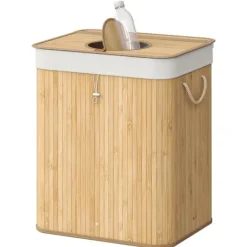 Flaskåtervinningsbehållare, 40,5x40,5x61 cm, Beige