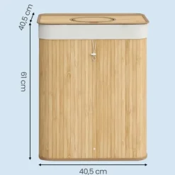 Flaskåtervinningsbehållare, 40,5x40,5x61 cm, Beige