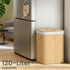 Flaskåtervinningsbehållare, 40,5x40,5x61 cm, Beige